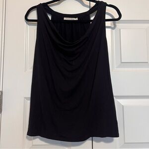 Michael Stars Black Drape Tank Top